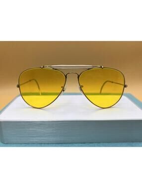 1960's 58MM USA B&L RAY-BAN 12K-GoldF Kalichrome aviator sunlgasses